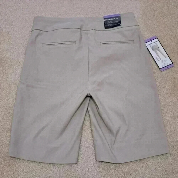 ❤️ New!  Hilary Radley Bermuda Shorts 4 Stretch Beige/Stone Colour 9 inch inseam - Picture 9 of 12